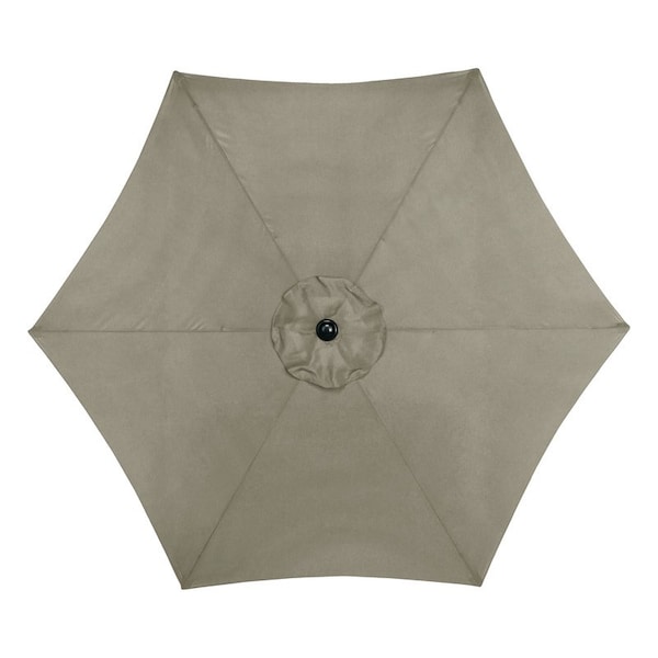 Living Accents 9 ft. Tiltable Taupe Market Umbrella UM90G310BD-04 - main